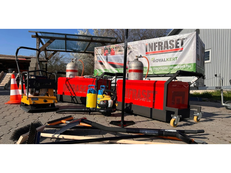 INFRASET® szabadalmaztatott mobil kátyújavító technológia 